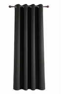 MyBestHome Polaire black thermal curtain with rings, 135×260 cm, 1 piece - Drape