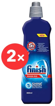 FINISH Shine & Dry Regular 2 × 800ml Main image FINISH Shine & Dry Regular 2 × 800ml - Dishwasher Rinse Aid - Main image