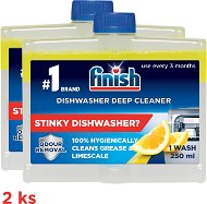 Mosogatógép tisztító FINISH Lemon mosogatógép-tisztító 250 ml DUO - Čistič myčky