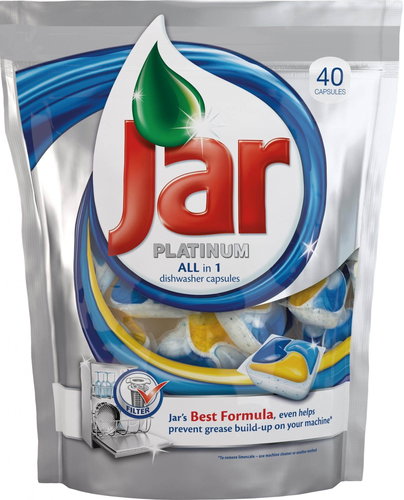 All in 1 Jar Platinum capsule for automatic dishwashers 40 pieces of 674 g - Dishwasher Tablets - Main image
