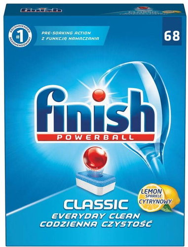 FINISH Classic Lemon 68 pcs Main image FINISH Classic Lemon 68 pcs - Dishwasher Tablets - Main image