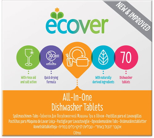 ECOVER All in One 70 pcs - Dishwasher Tablets - Main image