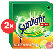 SUNLIGHT All in 1 Citrus 2 × 52 pcs - Dishwasher Tablets