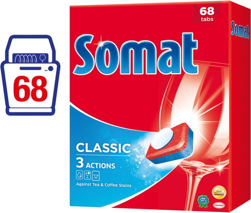 SOMAT Classic 68 tablets Main image SOMAT Classic 68 tablets - Dishwasher Tablets - Main image