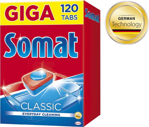 SOMAT Classic Tablets 120 pcs Main image SOMAT Classic Tablets 120 pcs - Dishwasher Tablets - Main image