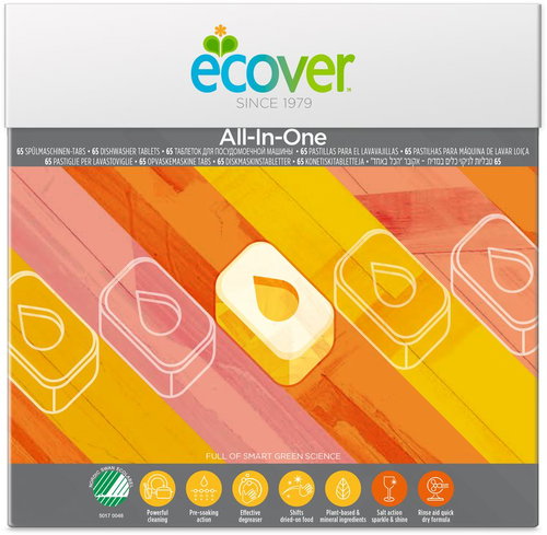 ECOVER All in One 65 Pcs - Dishwasher Tablets - Main image