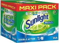 SUNLIGHT All in 1 MEGA PACK 144 ks - Tablety do myčky