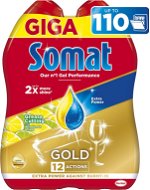 SOMAT All in One gel Lemon 2× 990 ml (110 adag) - Mosogatógép gél