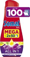 Somat All in One Gel Lemon 2× 900ml (100 Doses) - Dishwasher Gel