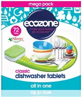 Eco-Friendly Dishwasher Tablets ECOZONE Classic Dishwasher Tablets 72 pcs - Eko tablety do myčky