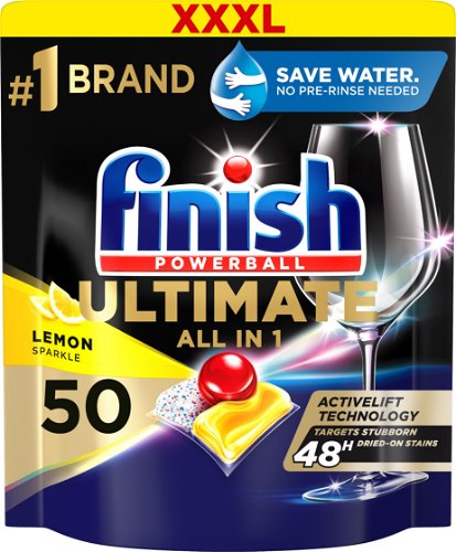 FINISH Ultimate All in One Lemon Sparkle 50 pcs - Dishwasher
