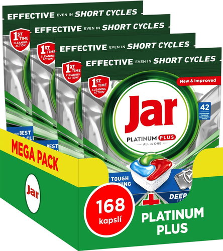 JAR Platinum Plus Deep Clean 168 pcs - Dishwasher Tablets - Main image