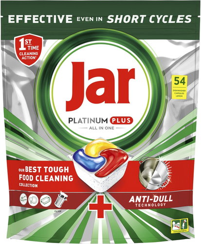 JAR Platinum Plus Lemon 54 db - Mosogatógép tabletta - Fő fotó