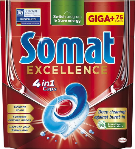 SOMAT Excellence 75 ks - Dishwasher Tablets - Main image