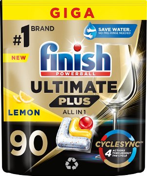 FINISH Ultimate Plus All in 1 Lemon, 90 ks - Tablety do myčky