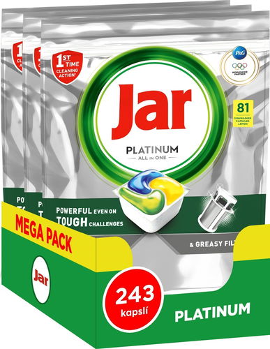 Jar Platinum Lemon 243 ks - Tablety do myčky - Hlavní obrázek