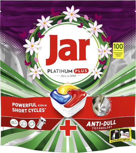 JAR Platinum Plus Lemon 100 pcs - Dishwasher Tablets - Main image