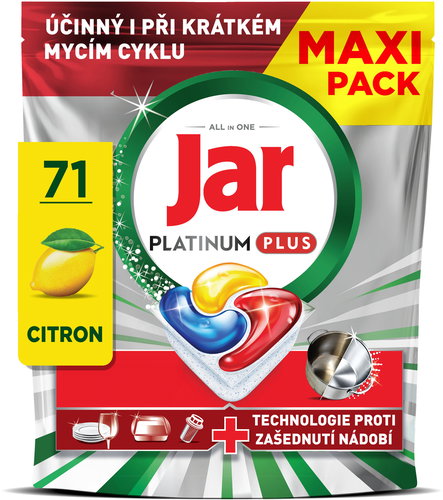 JAR Platinum Plus Lemon 71 pcs - Dishwasher Tablets - Main image