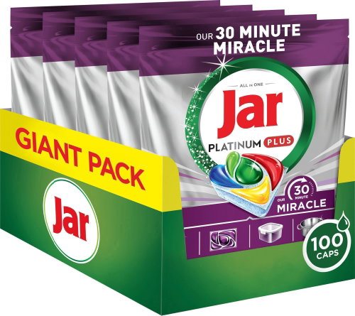 JAR Platinum Plus 30 Minute Miracle 100 pcs - Dishwasher Tablets - Main image