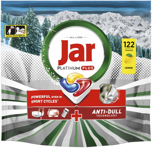 JAR Platinum Plus Lemon 122 pcs - Dishwasher Tablets - Main image