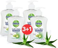 DETTOL Tekuté mydlo Aloe Vera a vitamín E 250 ml 3 + 1 - Tekuté mydlo