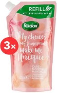 RADOX Anti-Bacterial Care + Moisturise Hand Wash Refill 3 × 500 ml - Liquid Soap
