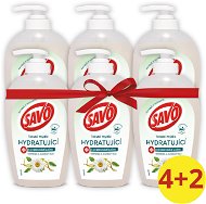 SAVO Liquid Moisturizing Soap with Antibacterial Ingredient Chamomile & Jojoba Oil 6 × 250ml - Liquid Soap