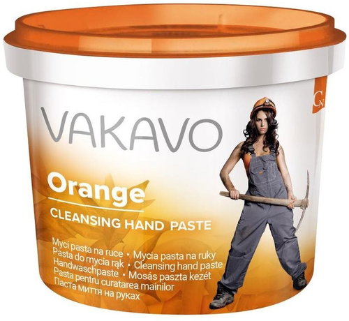 VAKAVO Hand Wash Paste Orange 500 g - Bar Soap - Main image
