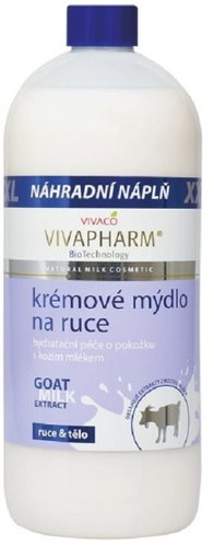 VIVACO Vivapharm Liquid Soap with Goat's Milk, 1000ml - Refill - Liquid Soap - Main image