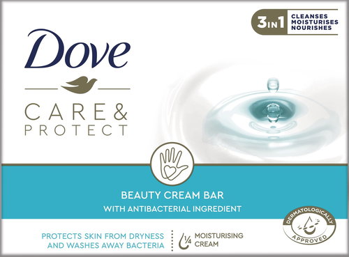 DOVE Care & Protect Tableta 90 g - Tuhé mýdlo - Main image