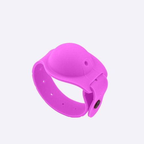 Purple wrist dispenser for hand sanitizer - Disinfectant Dispenser - Main image