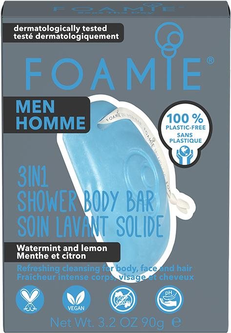 FOAMIE 3in1 Shower Body Bar For Men Seas The Day 90 g