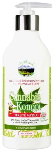 VIVACO Herb Extract Softening natural soap with hemp oil 400 ml - Liquid Soap - Main image