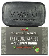 VIVACO Přírodní mýdlo s aktivním uhlím 100 g - Bar Soap
