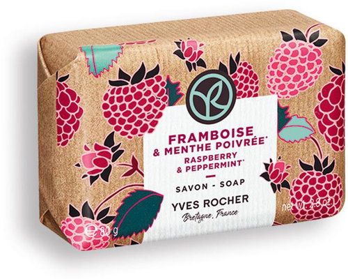 YVES ROCHER Raspberry & mint 80 g - Bar Soap - Main image