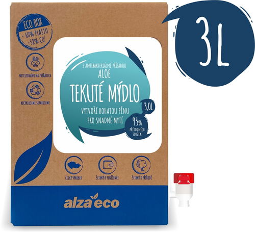AlzaEco Aloe antibakteriális folyékony szappan 3 l - Folyékony szappan - Fő fotó