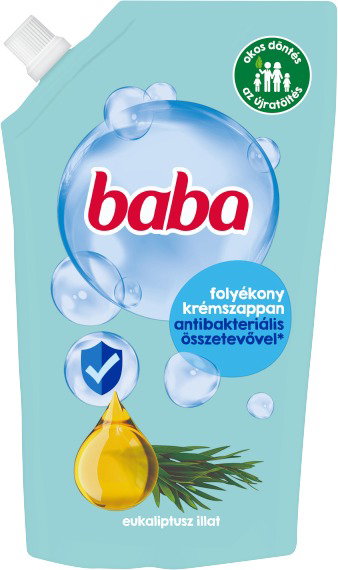 Baba antibakteriális összetevővel eukaliptusz utántöltő 500 ml