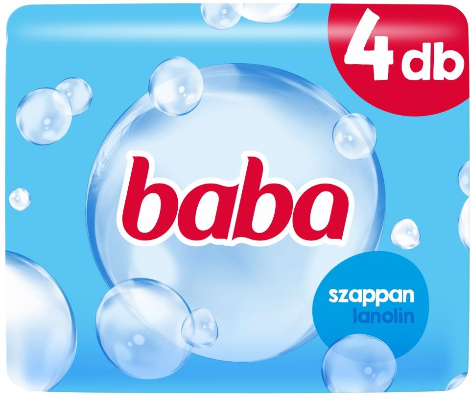 BABA szappan lanolin, 4× 90 g