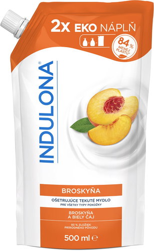 INDULONA Peach refill 500 ml - Liquid Soap - Main image