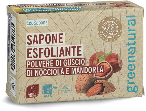 GREENATURAL Exfoliating almond and hazelnut 100 g - Bar Soap - Main image