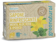 GREENATURAL Refreshing mint, aloe and St. John's wort 100 g - Bar Soap