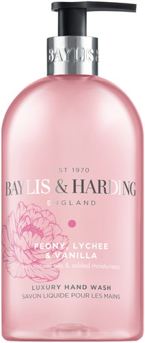 BAYLIS & HARDING Pivoňka, Liči & Vanilka 500 ml - Liquid Soap - Main image