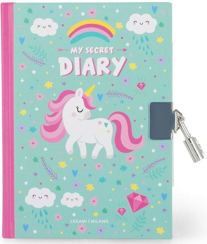 Legami My Secret Diary - Secret Diary with Padlock - Unicorn - Journal - Main image