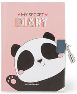 Legami My Secret Diary - Secret Diary with Padlock - Panda - Journal