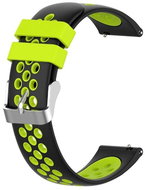 Black and Green Perforated Strap 22mm - Watch Strap