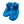 Foot wrap slippers for children, 23-26, blue