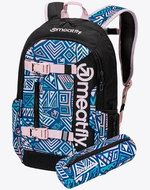 Meatfly Basejumper, Dancing Mint, 22 L + free pencil case - School Backpack