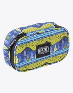 Meatfly XL Pencil Case 2, Landscape Green - School Case