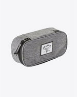 Meatfly School Pencil Case, Heather Grey - School Case