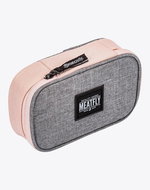 Meatfly XL Pencil Case, Powder Pink / Grey Heather - School Case
